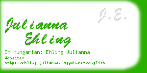 julianna ehling business card